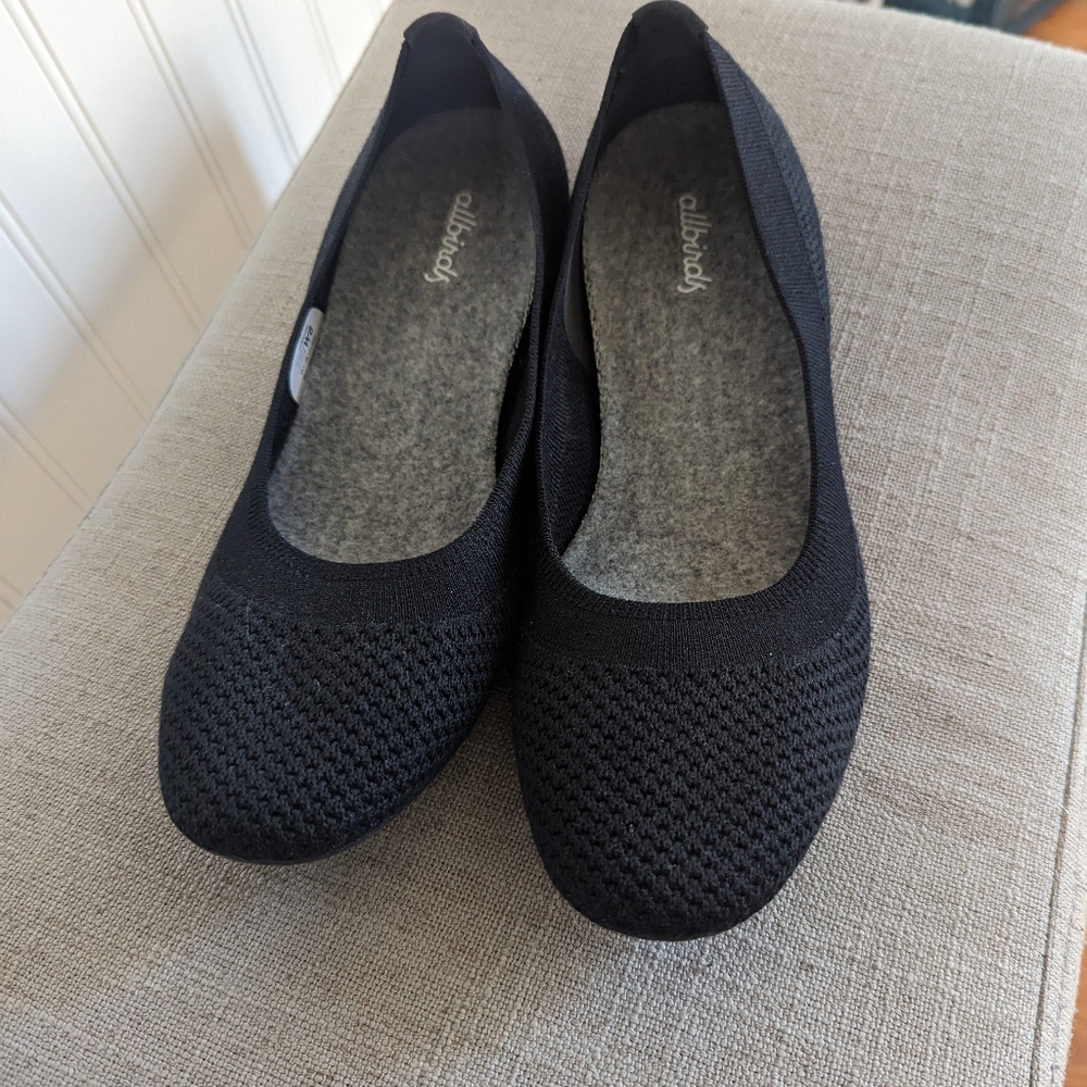 Allbirds black flats size 8